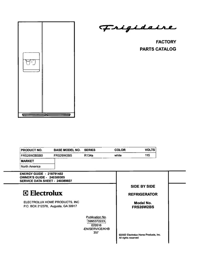 Diagram for FRS26W2BSB0