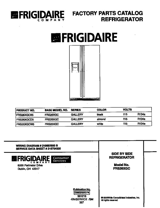 Diagram for FRS26XGCD5