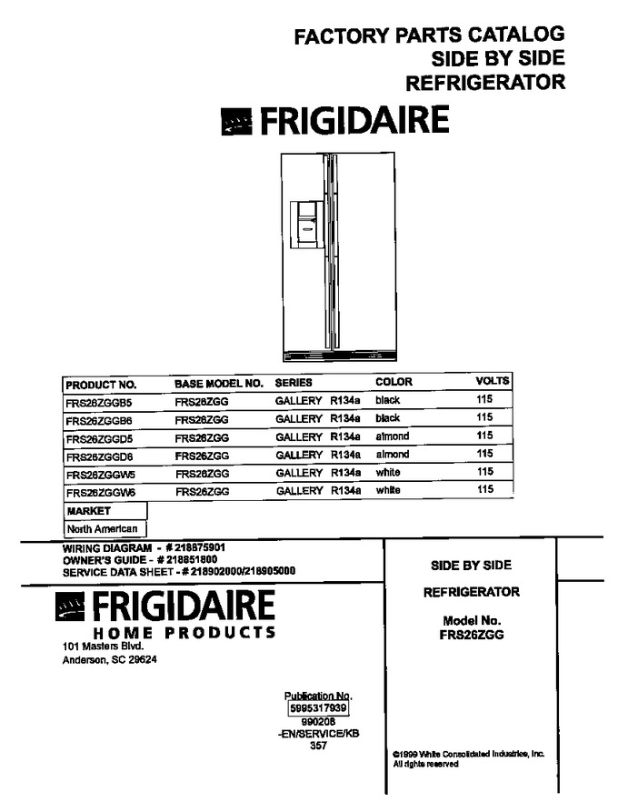 Diagram for FRS26ZGGW5