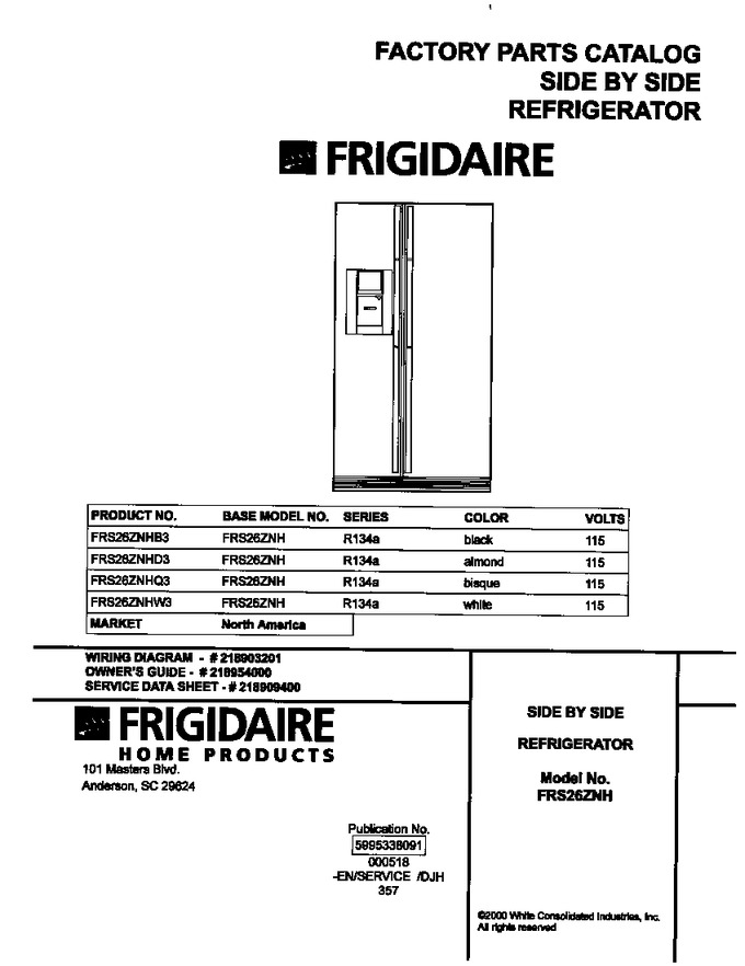 Diagram for FRS26ZNHD3