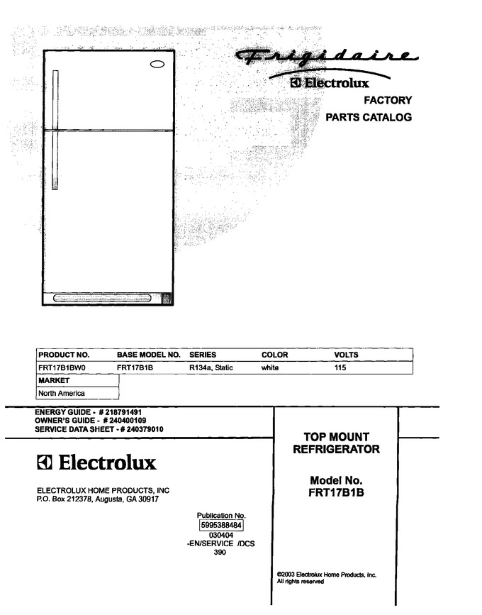 Diagram for FRT17B1BW0