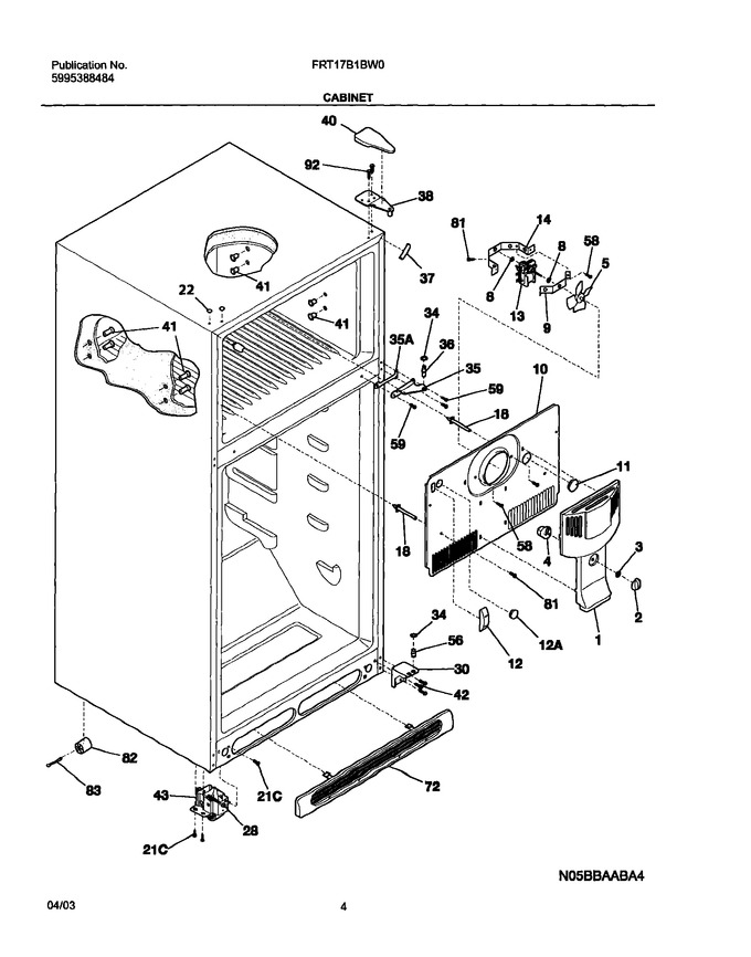 Diagram for FRT17B1BW0