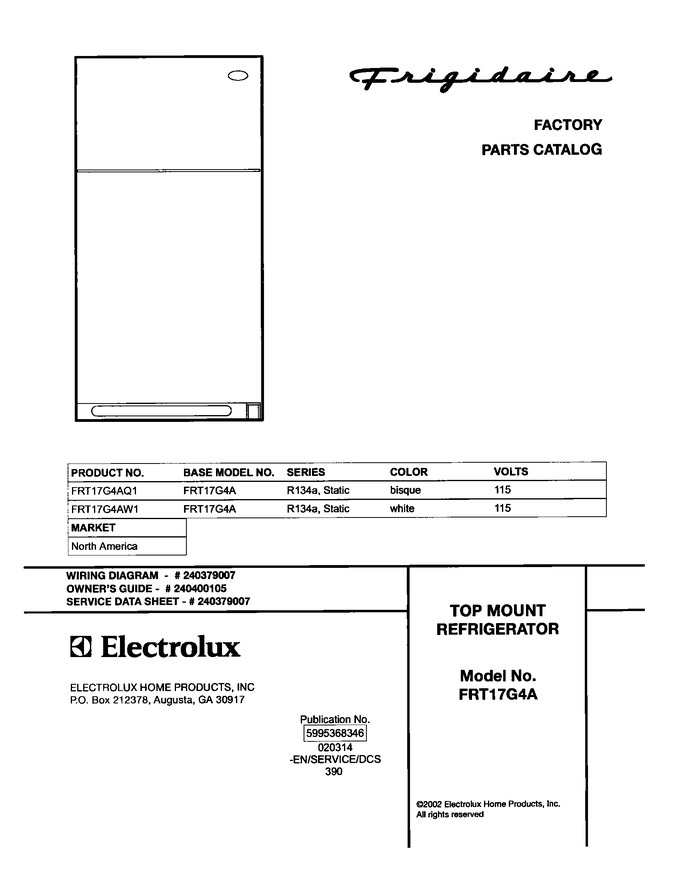 Diagram for FRT17G4AW1