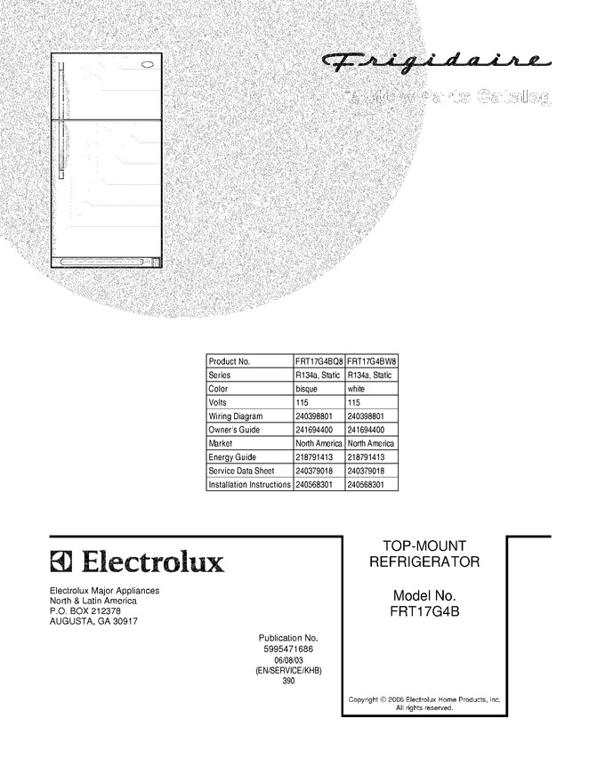 Diagram for FRT17G4BW8