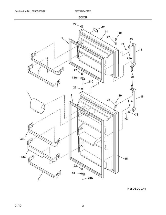 Diagram for FRT17G4BWE