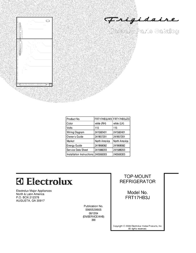 Diagram for FRT17HB3JZ3