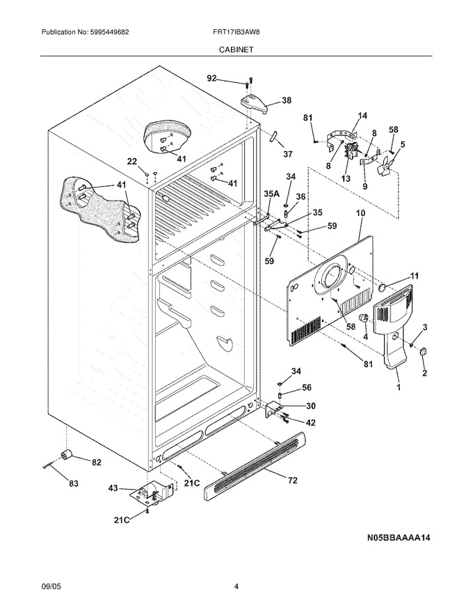 Diagram for FRT17IB3AW8