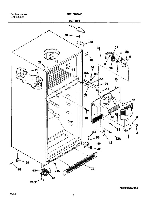 Diagram for FRT18B1BW0