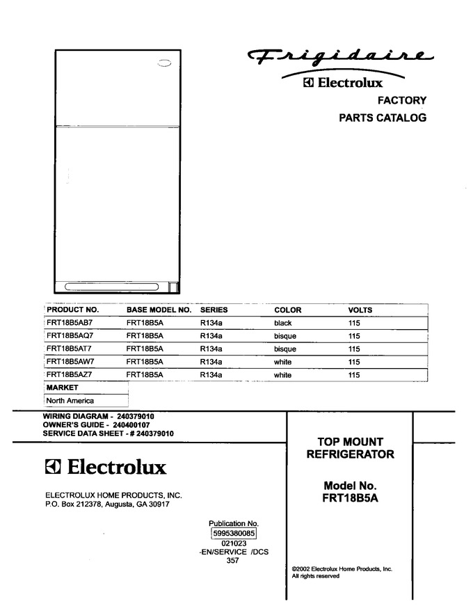 Diagram for FRT18B5AQ7