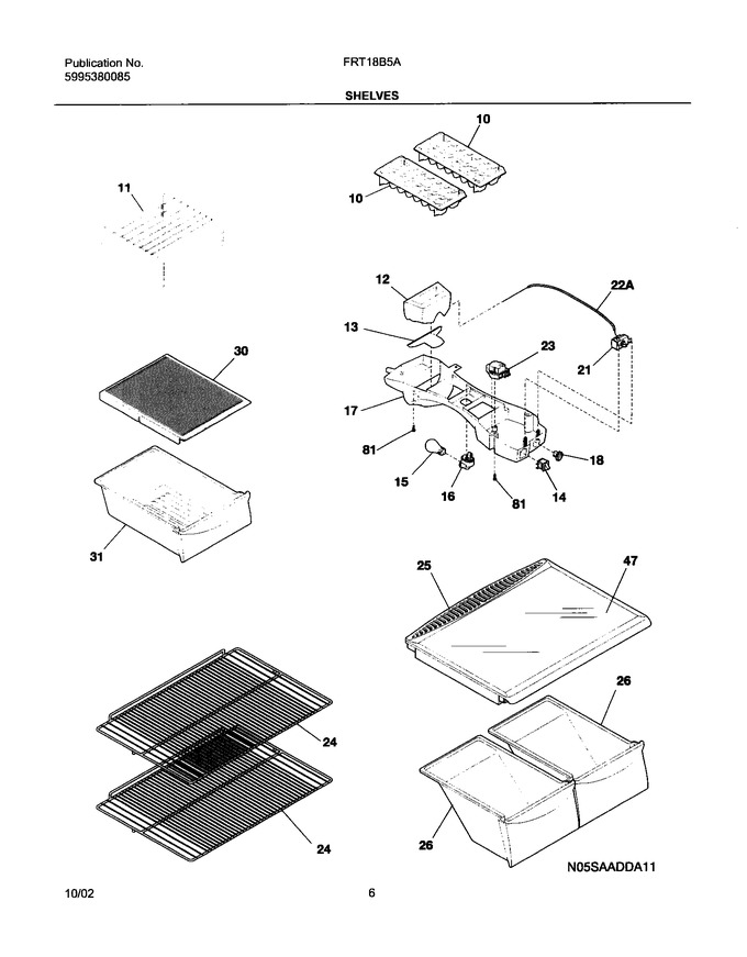 Diagram for FRT18B5AZ7