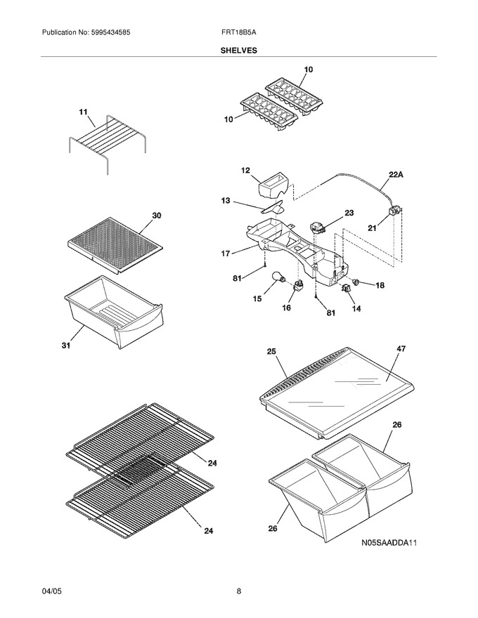 Diagram for FRT18B5ABA