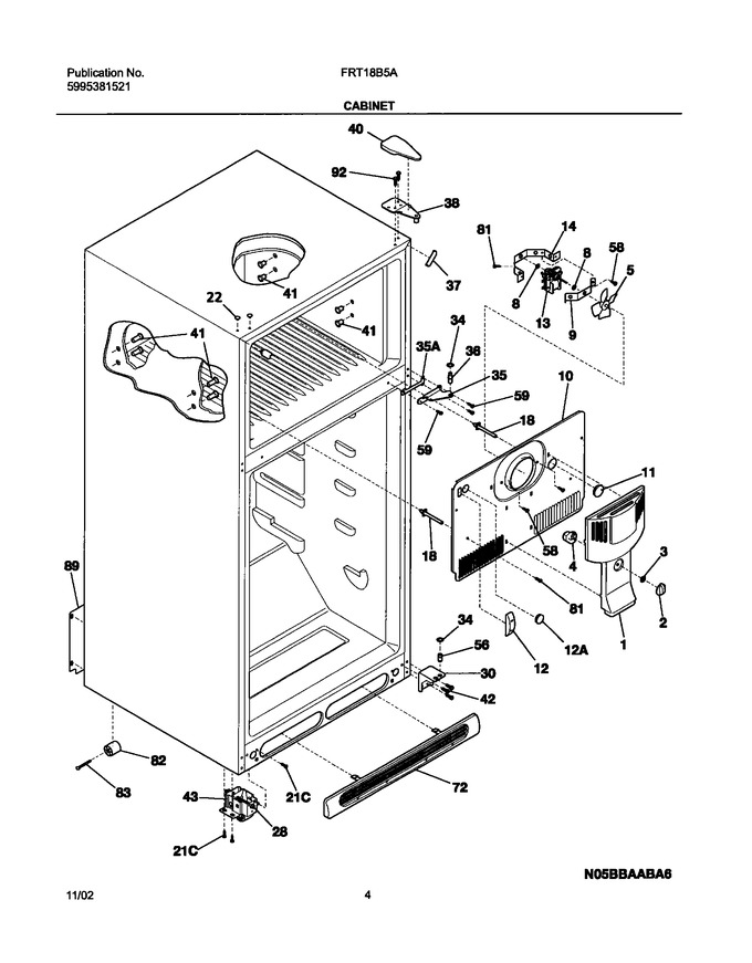 Diagram for FRT18B5AW6