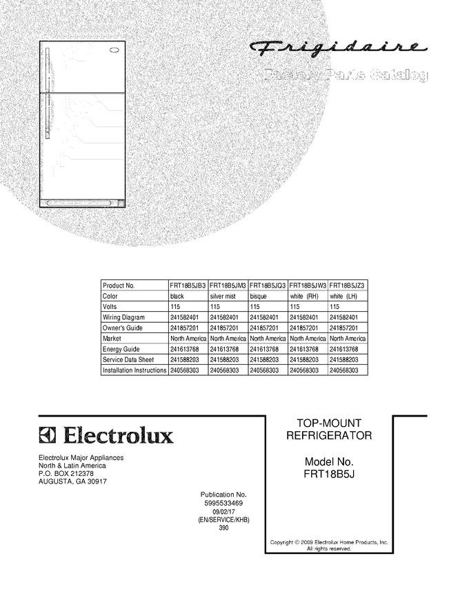 Diagram for FRT18B5JQ3