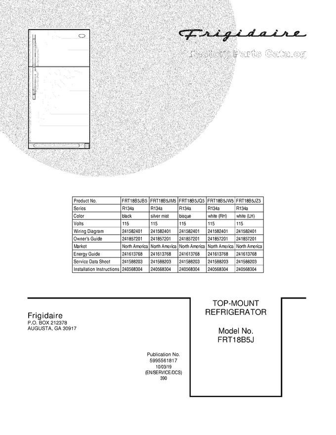 Diagram for FRT18B5JQ5