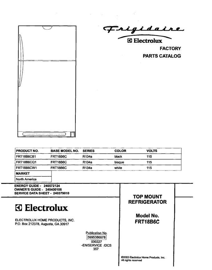 Diagram for FRT18B6CQ1