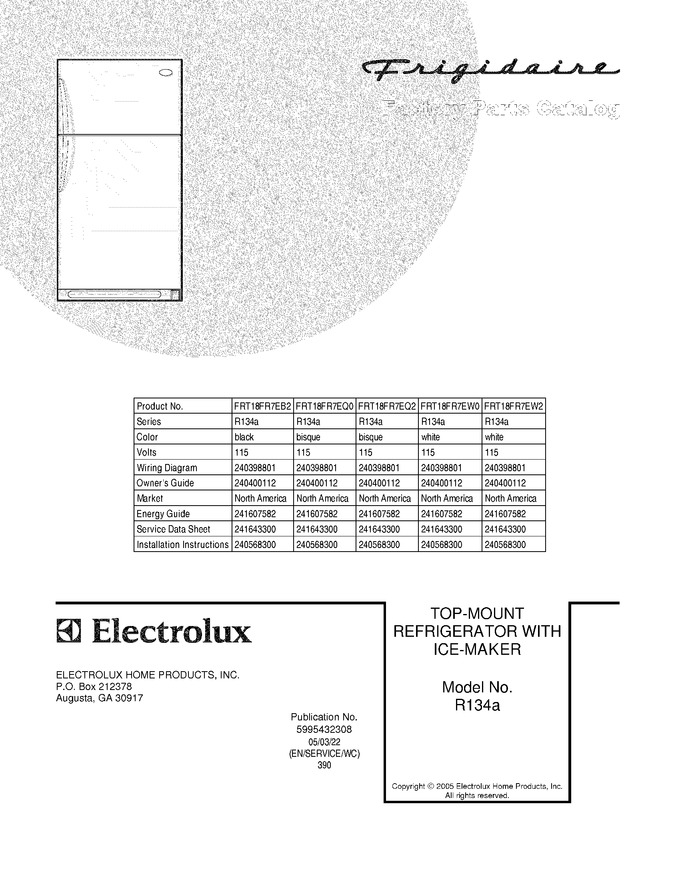 Diagram for FRT18FR7EQ2