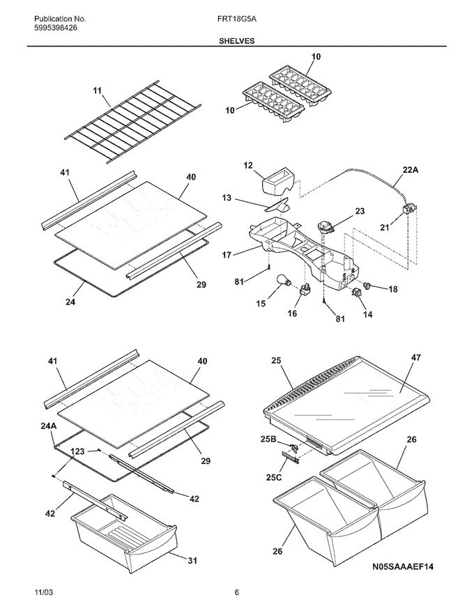 Diagram for FRT18G5AWA