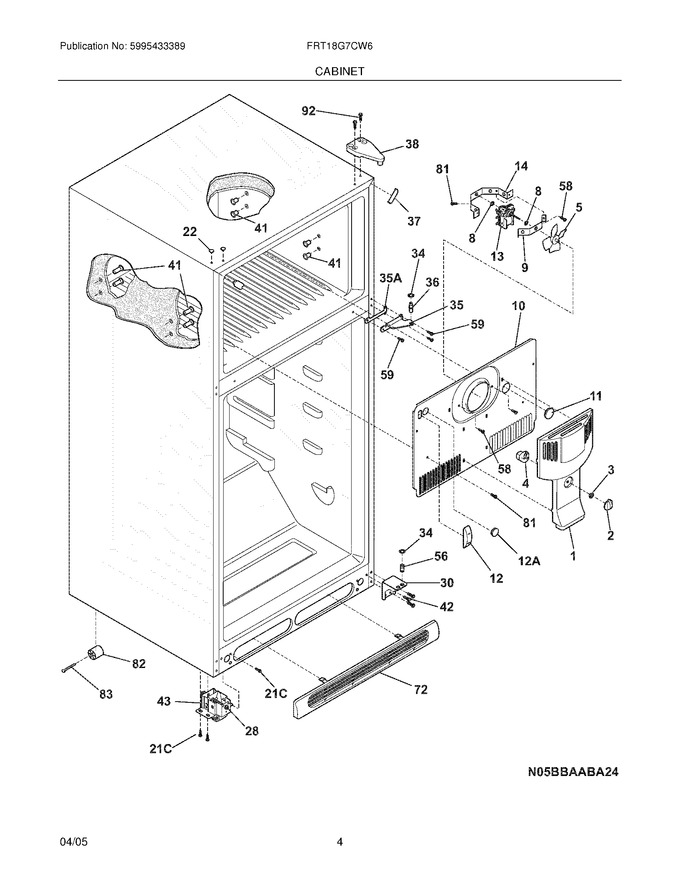 Diagram for FRT18G7CW6