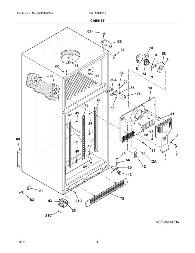 Diagram for FRT18HP7DW6