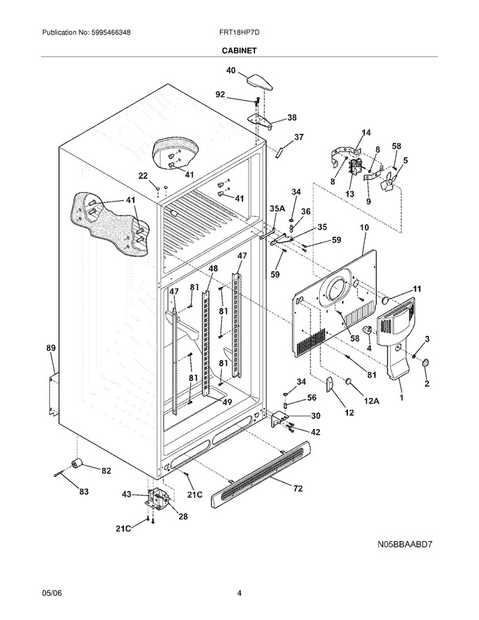 Diagram for FRT18HP7DB8