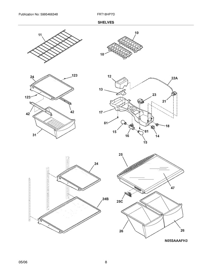 Diagram for FRT18HP7DB8