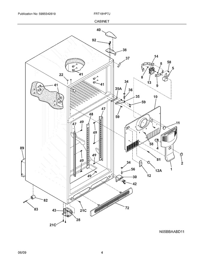 Diagram for FRT18HP7JW2