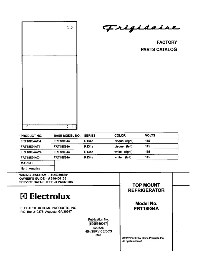 Diagram for FRT18IG4AQ4