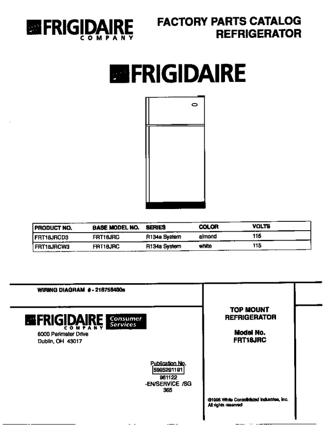 Diagram for FRT18JRCD3