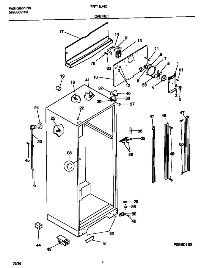 Diagram for FRT18JRCW4