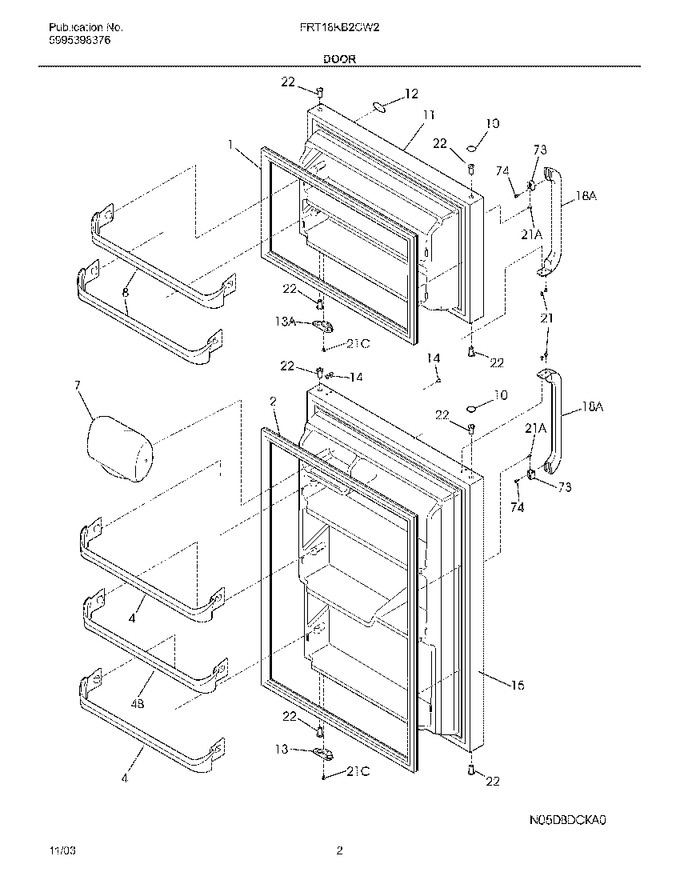 Diagram for FRT18KB2CW2