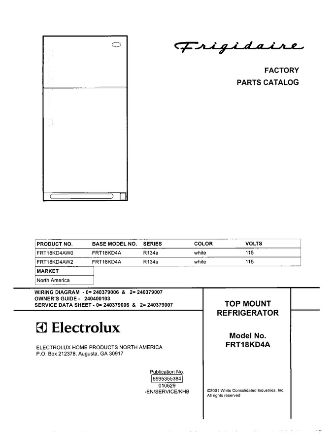 Diagram for FRT18KD4AW2