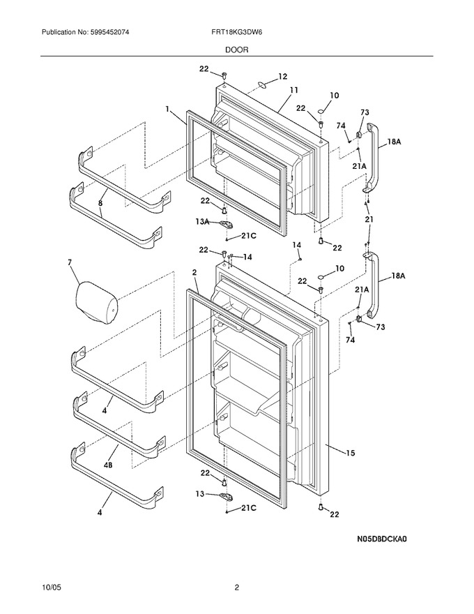 Diagram for FRT18KG3DW6