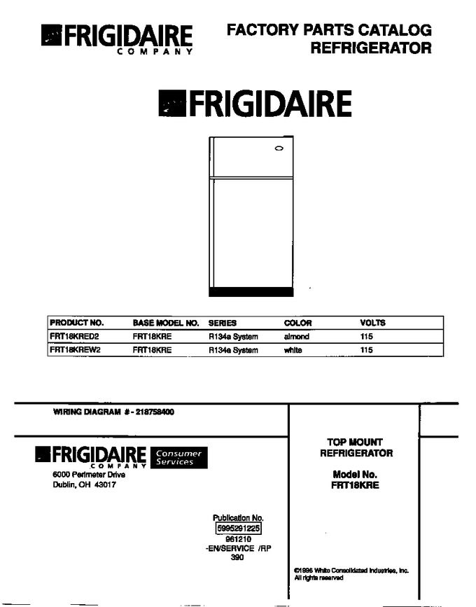 Diagram for FRT18KRED2