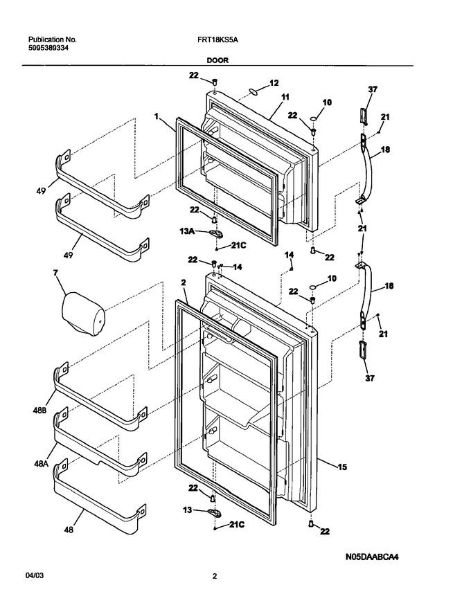 Diagram for FRT18KS5AW8