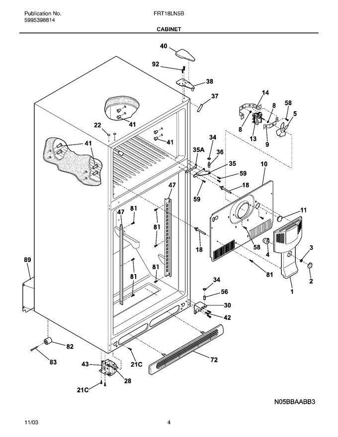 Diagram for FRT18LN5BW3