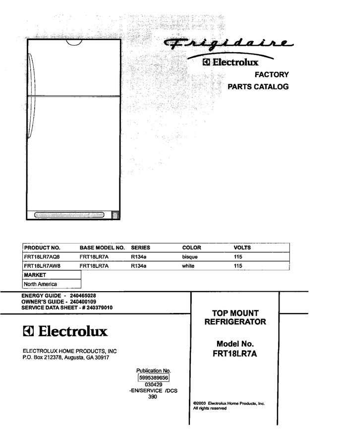 Diagram for FRT18LR7AQ8