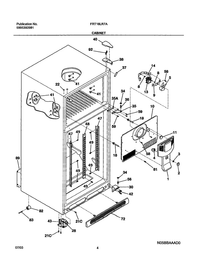 Diagram for FRT18LR7AWA