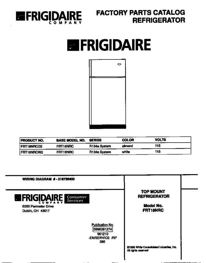 Diagram for FRT18NRCW2