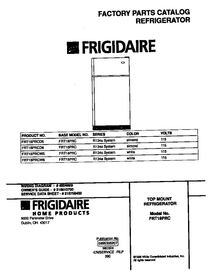 Diagram for FRT18PRCD5