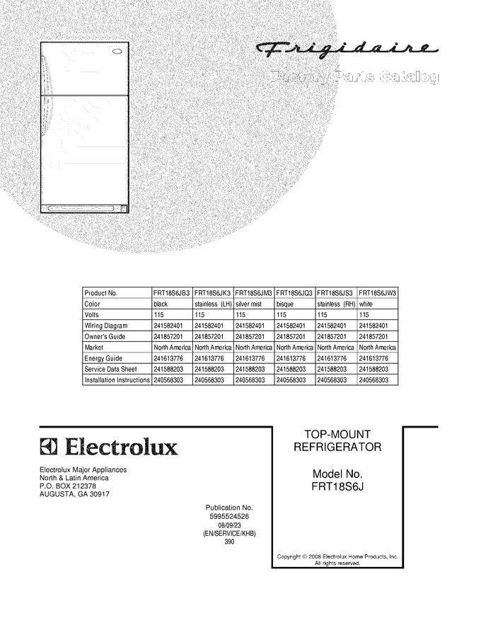 Diagram for FRT18S6JS3