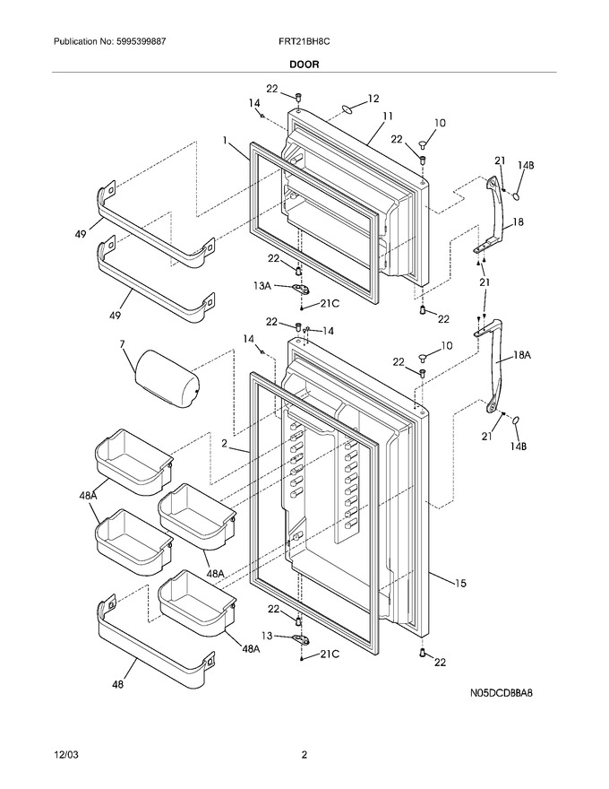 Diagram for FRT21BH8CS1