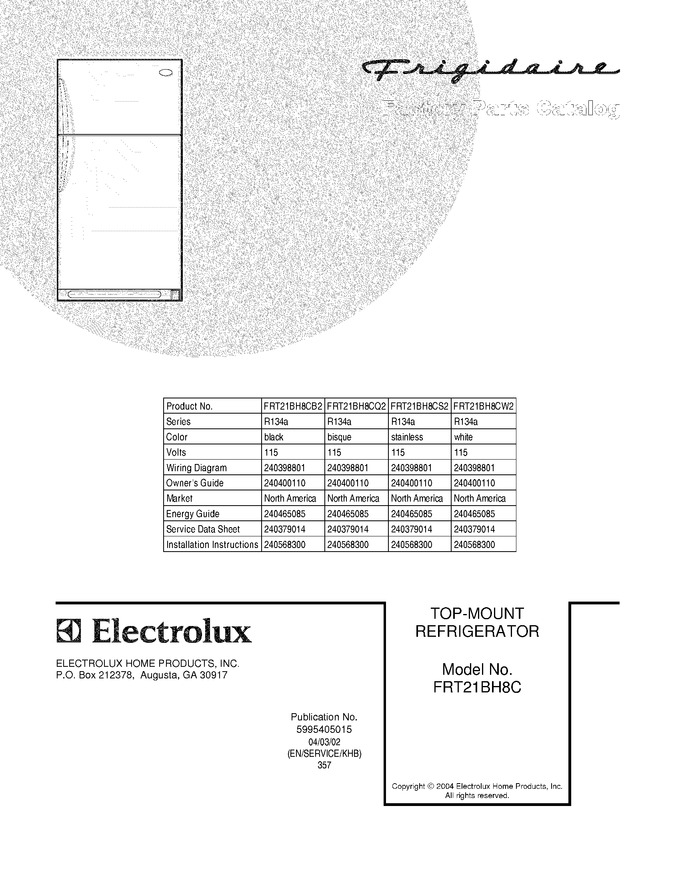 Diagram for FRT21BH8CQ2