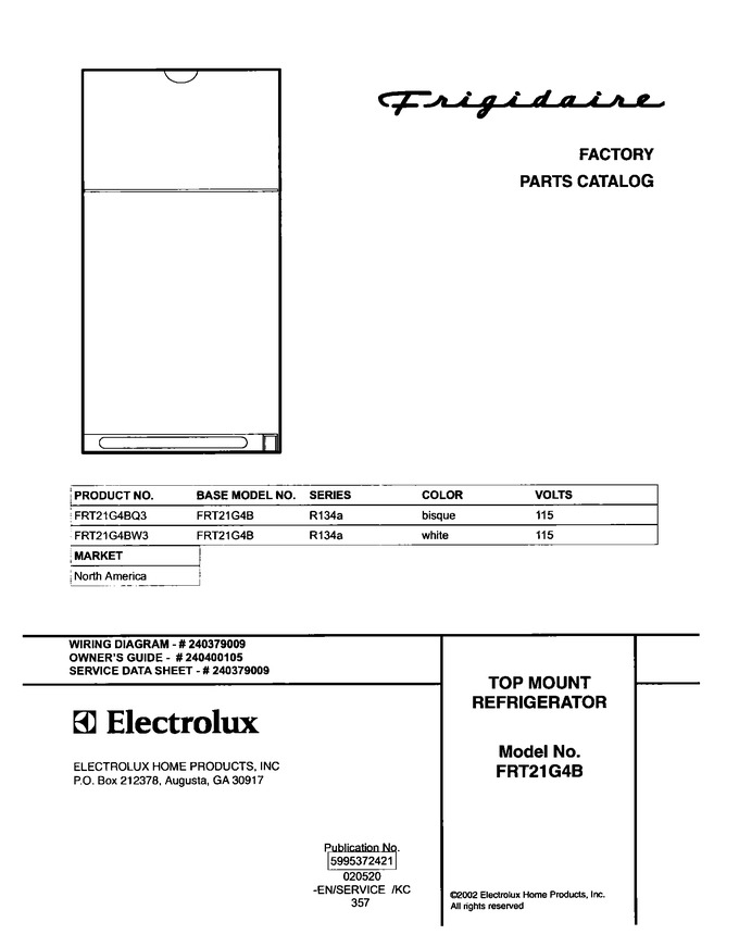 Diagram for FRT21G4BW3