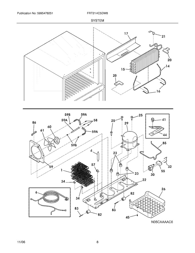 Diagram for FRT21HC5DW8