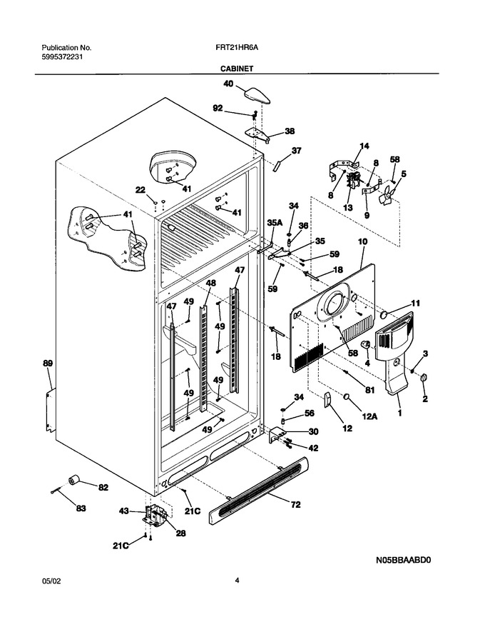 Diagram for FRT21HR6AW3