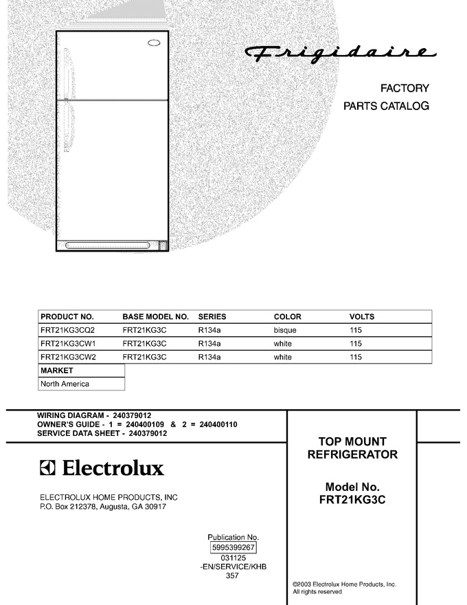 Diagram for FRT21KG3CW1