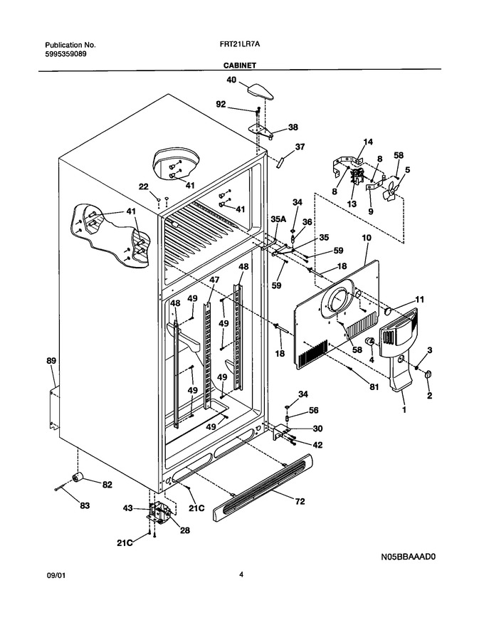 Diagram for FRT21LR7AW1