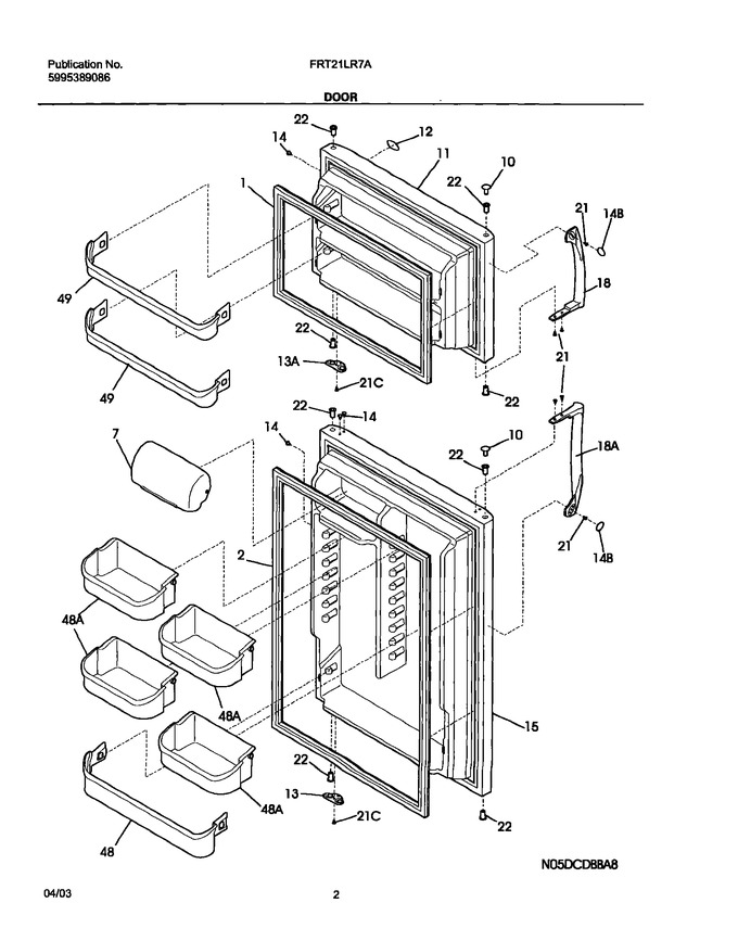 Diagram for FRT21LR7AW7