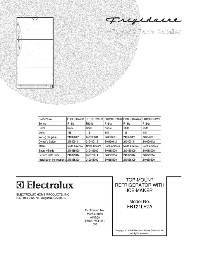 Diagram for FRT21LR7AWB