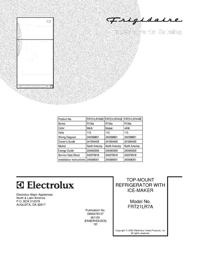 Diagram for FRT21LR7ABE